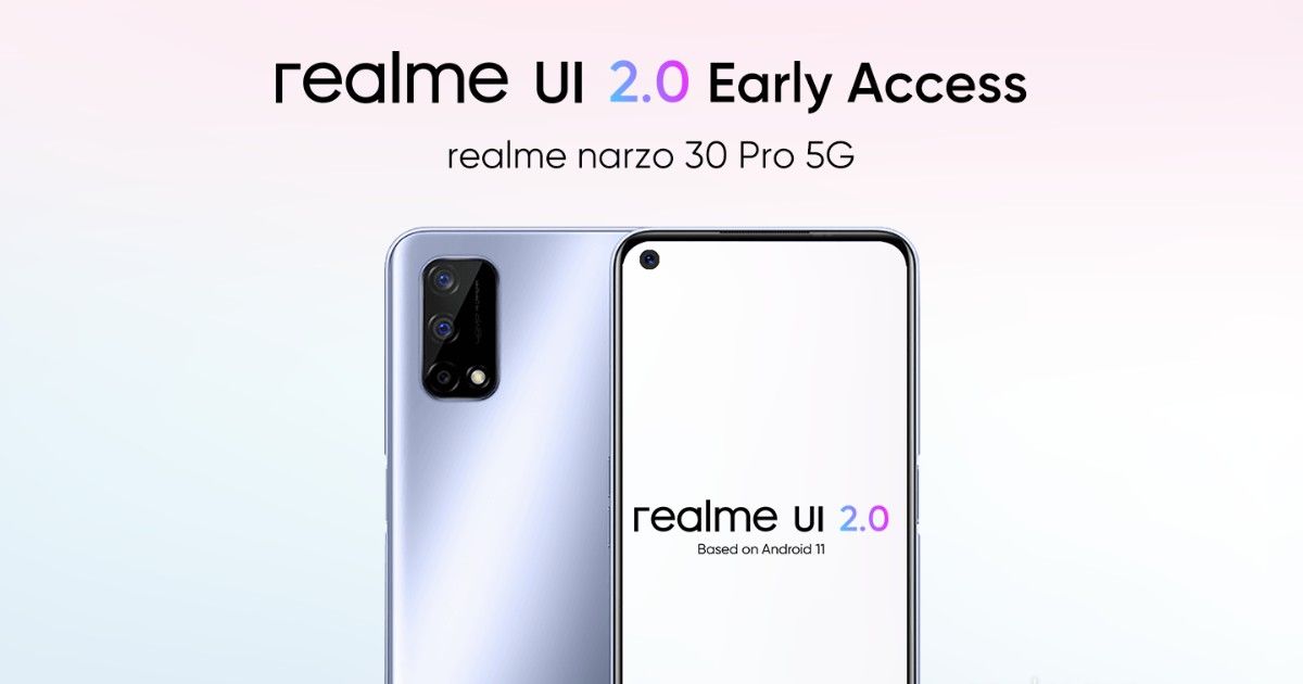 Realme UI 2.0 Narzo 30 Pro