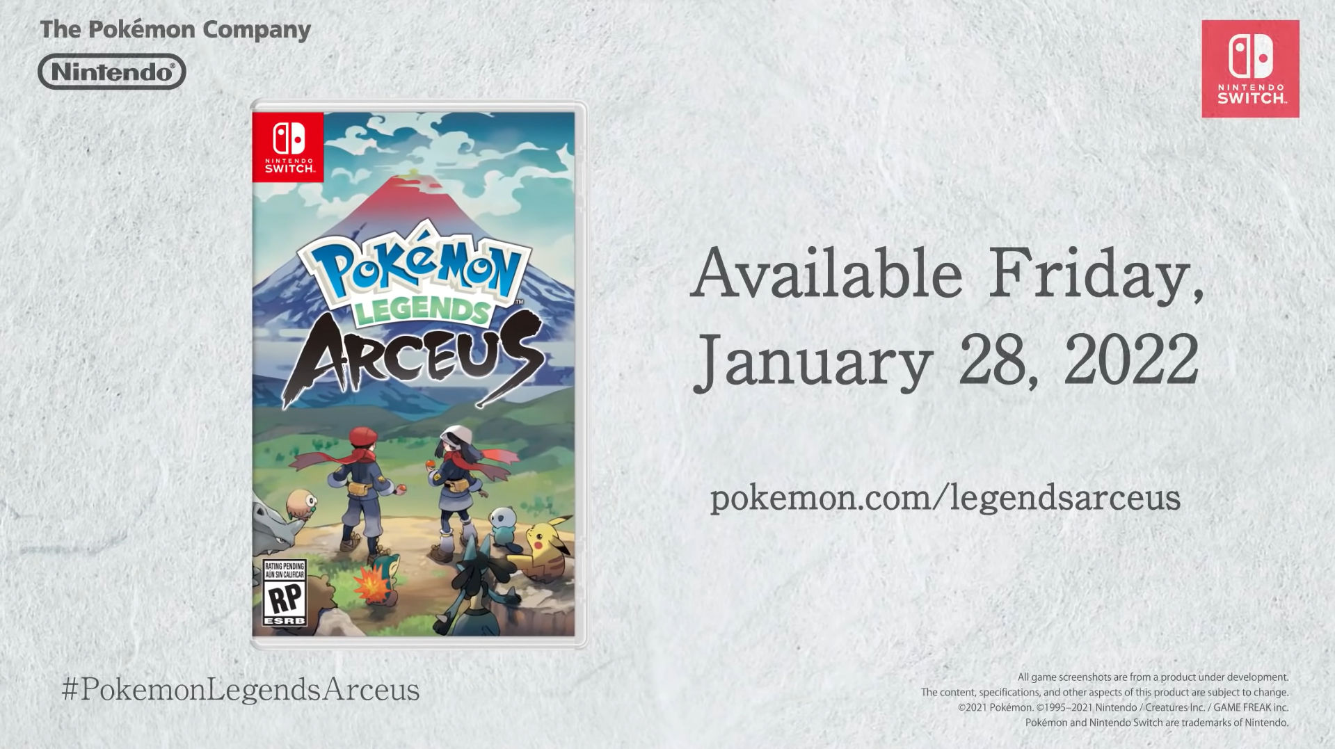 Pokémon Legends: Arceus - Overview Trailer - Nintendo Switch 