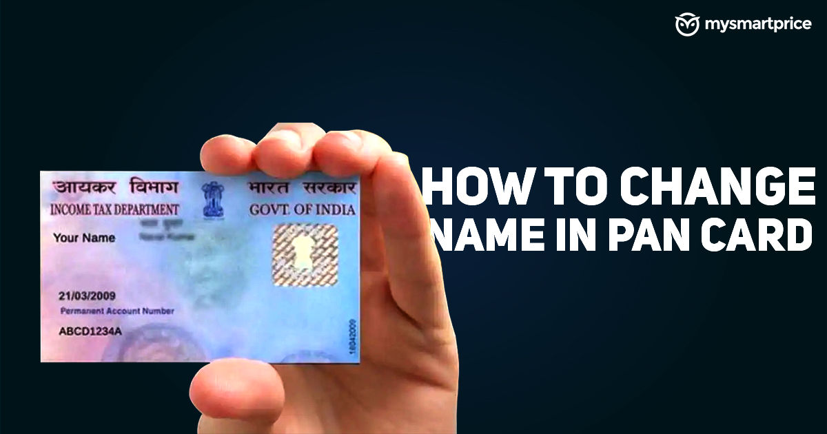 How To Change First Name And Last Name In Pan Card Online Templates 