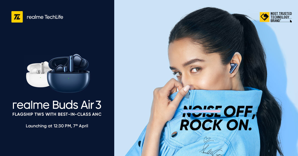 Realme Buds Air 3 India Launch has Been Slated for April 7: To