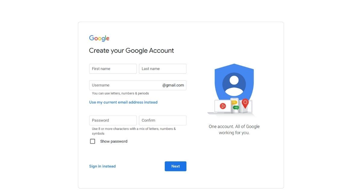 how to create email id in google workspace