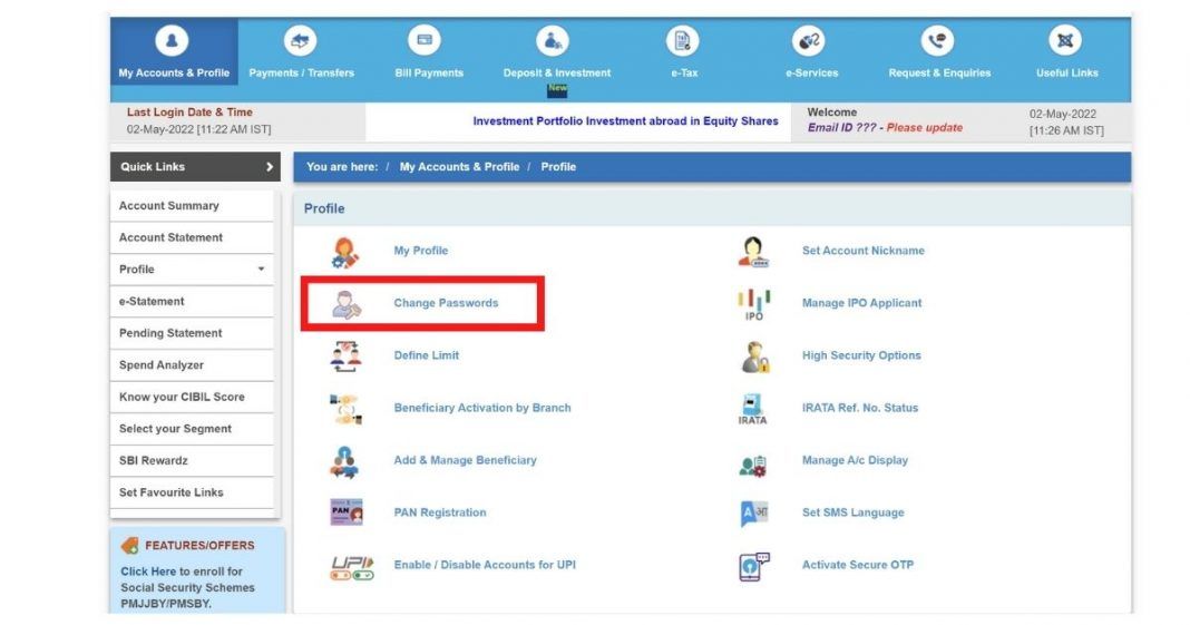 Reset SBI Profile Password: How to Reset Your SBI Profile Password ...