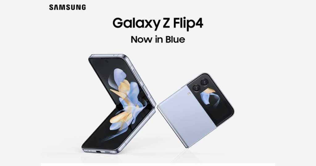 Samsung Galaxy Z Flip 4 5G Gets a New Blue Colour Option in India ...