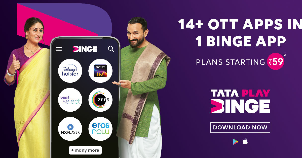 Tata Play Binge Allows Users To Stream OTT Content From Popular ...