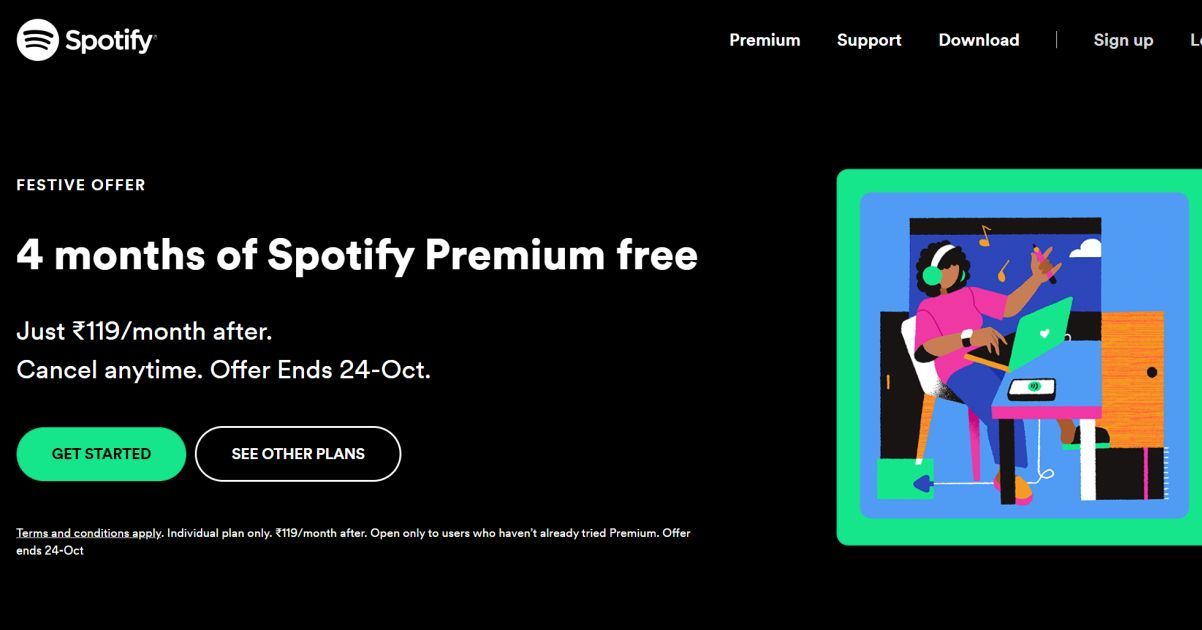 Spotify Premium Free for 4 Months Under Offer in India: How to