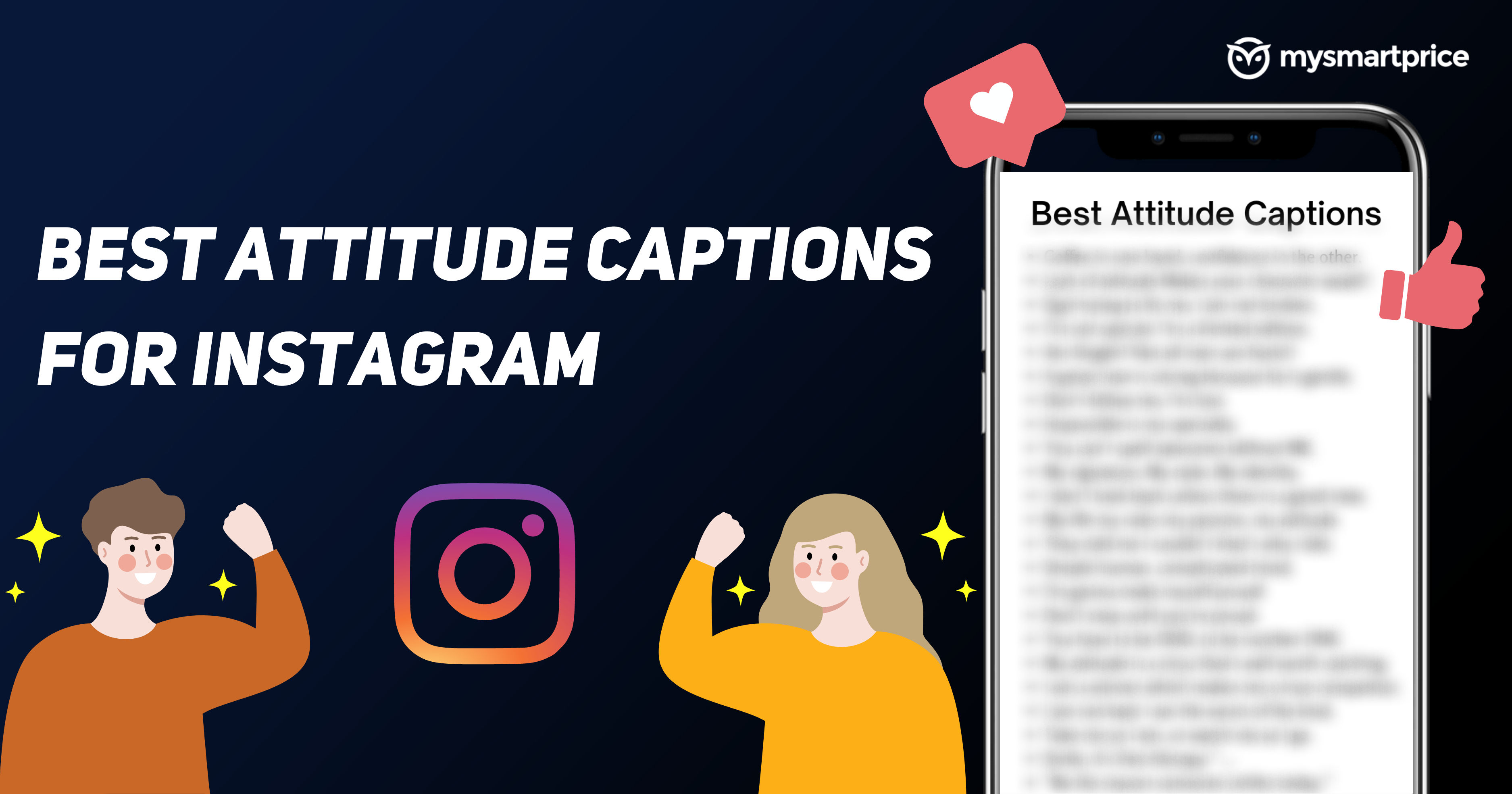 Best attitude captions for instagram