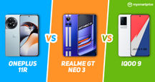 OnePlus 11R vs Realme GT Neo 3 vs iQOO 9: Price in India, Specifications and Features Compared