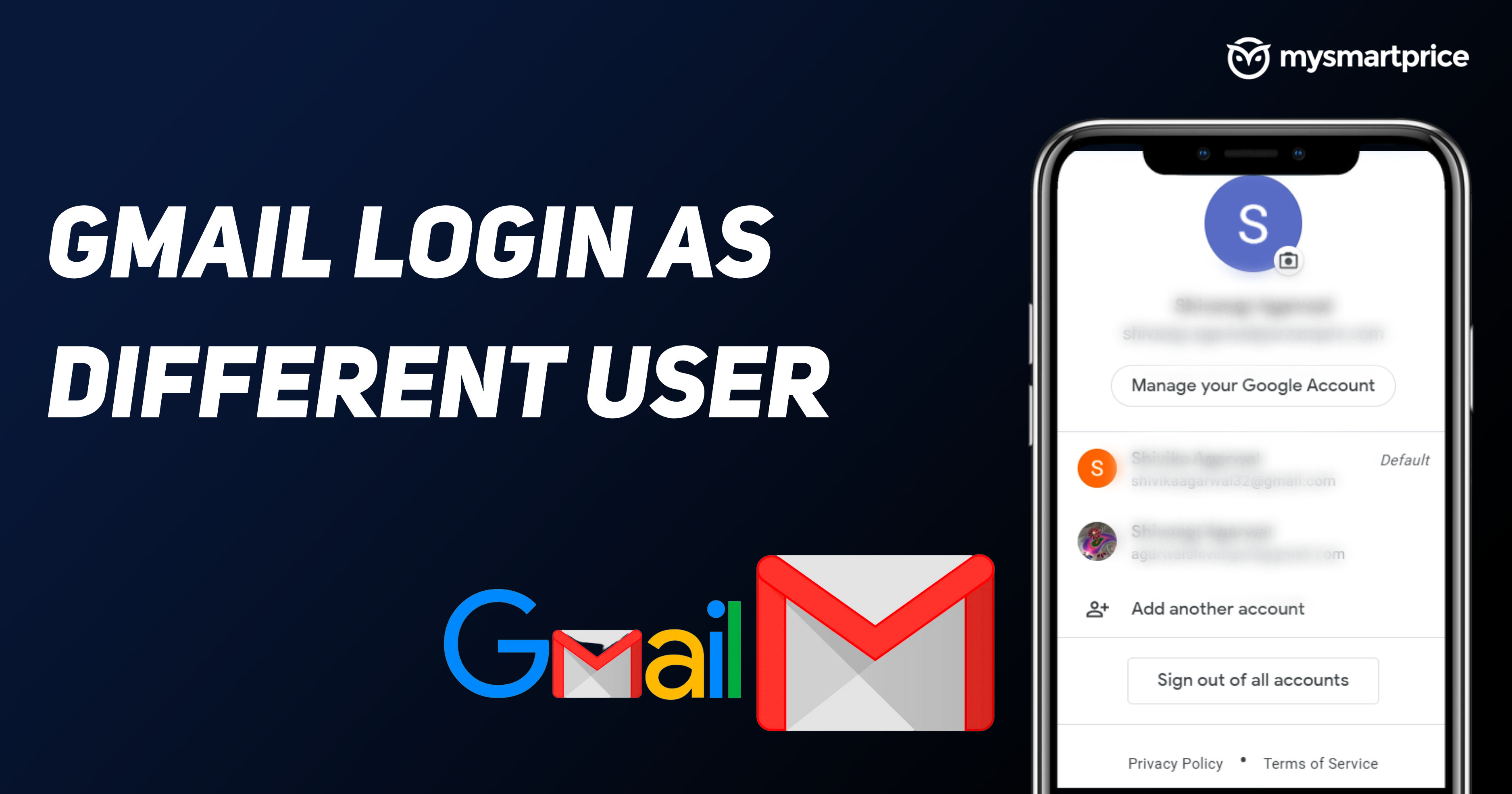 Gmail Login to Multiple accounts: How to login to another Gmail account or  with a new account - Smartprix