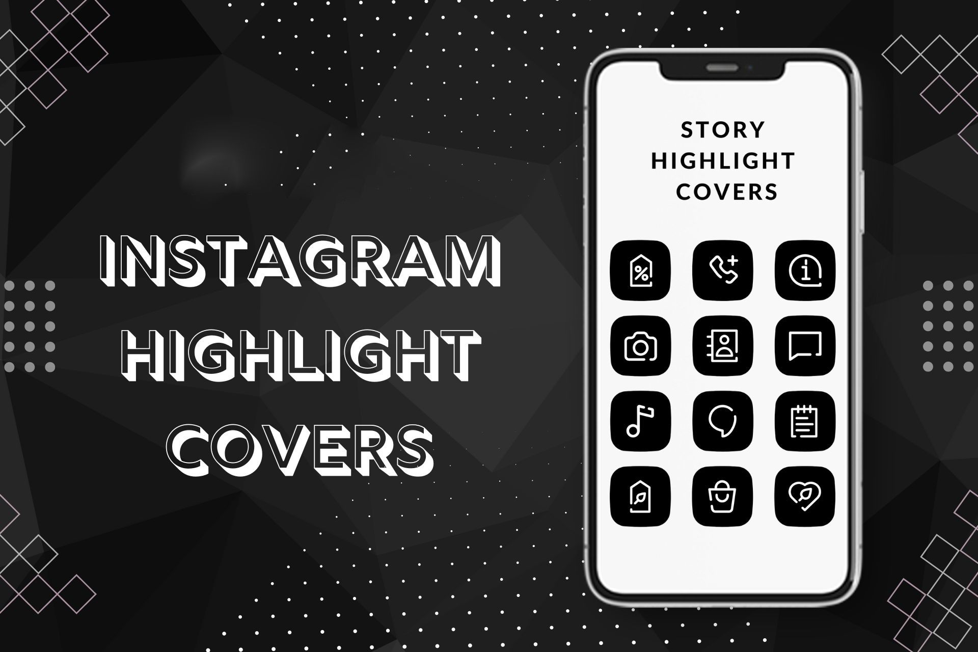 How to Make Clicky Instagram Highlight Covers [40 Free Covers]