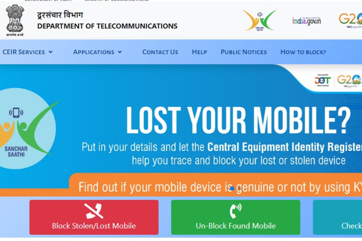 Sanchar Saathi Portal: How to Track or Block Stolen Phone Online