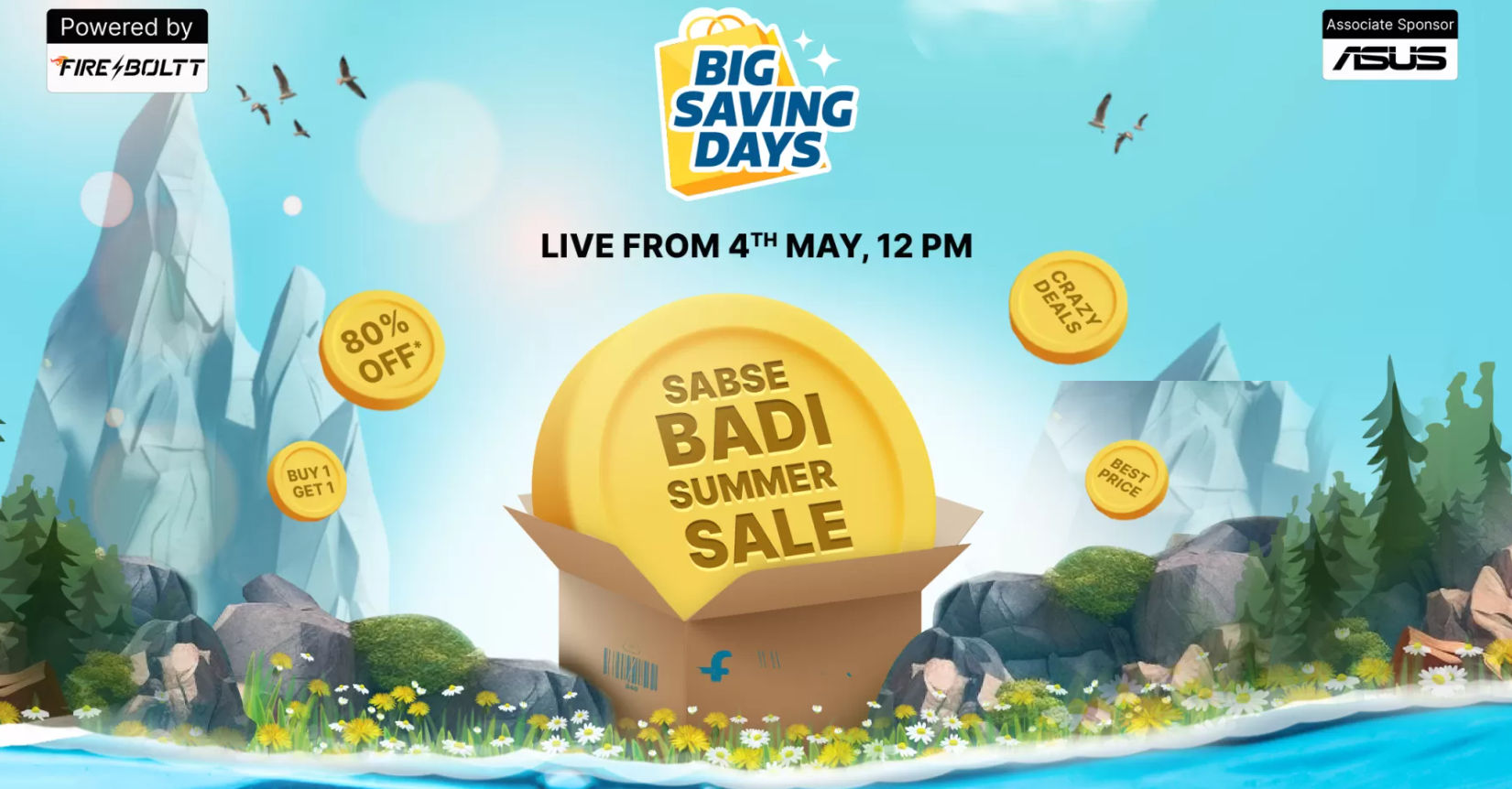 Last day of sale! Shop during Big Saving Days and get upto 80% off on  Electronics and Accessories. Gift Voucher worth 5% o…