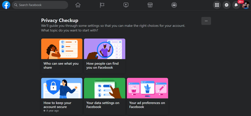 Two Facebook check-ups to stay private, secure