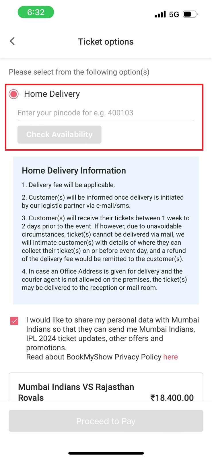 how to book ipl tickets on bookmyshow 