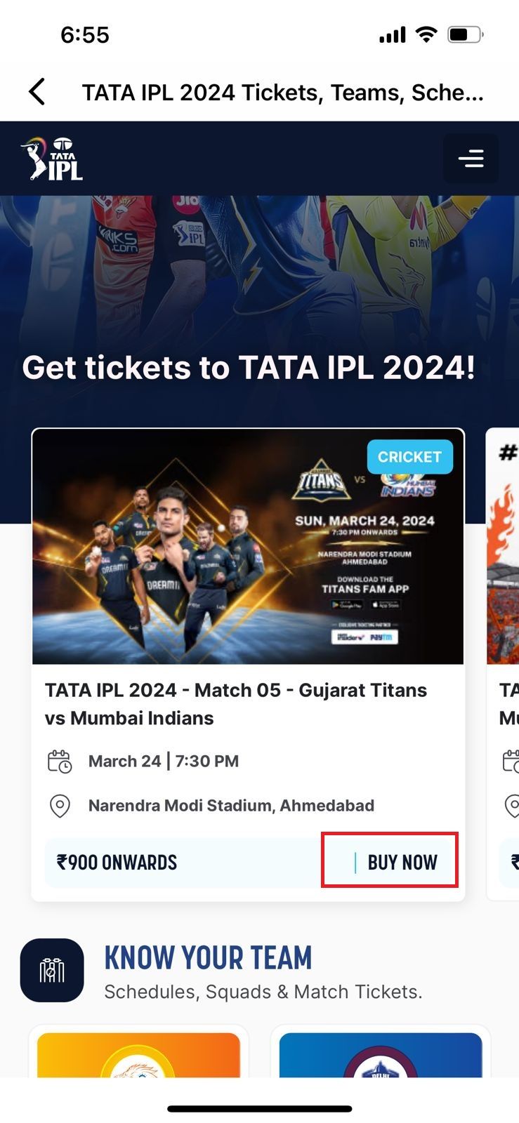 how to book ipl 2024 tickets on paytm