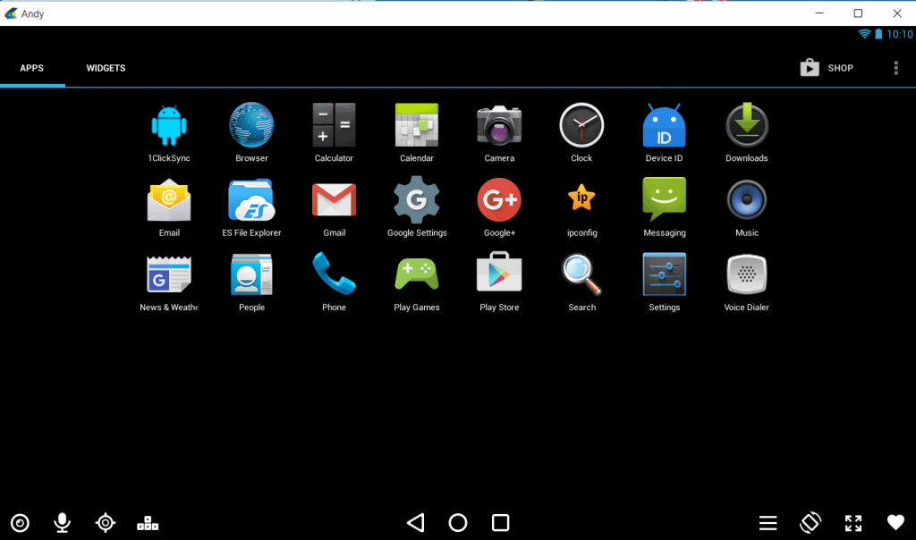 Andy Android Emulator