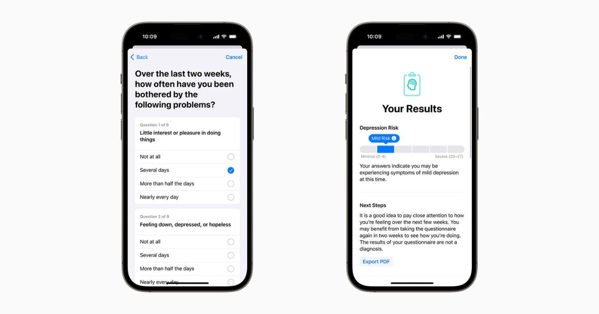 Apple has introduced mental and vision health features in iOS 17, iPadOS 17, and watchOS 10.