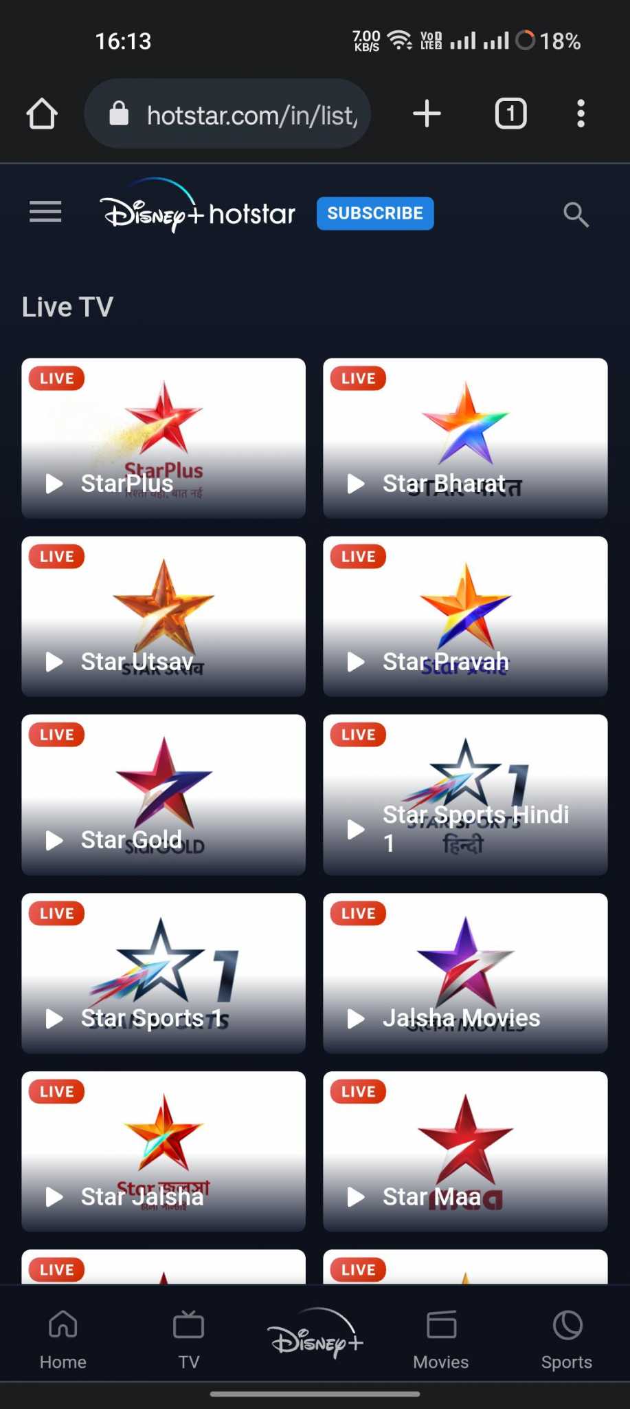 Disney+ Hotstar May Soon Launch Live TV Feature With Star Sports and ...