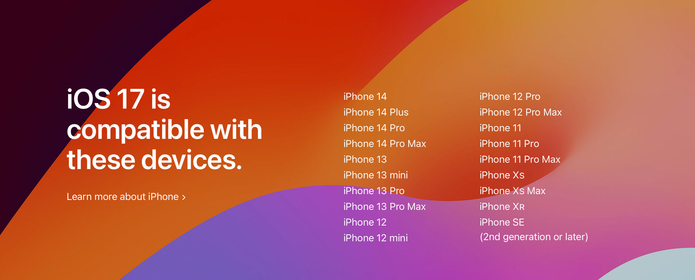 iOS 17 Hier ist die Liste der iPhones, die ein neues Update erhalten
