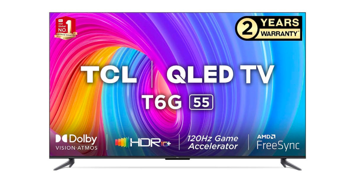 TCL T6G QLED 4K TVs With Google TV, Dolby Vision Launched In India: Price,  Specifications - MySmartPrice