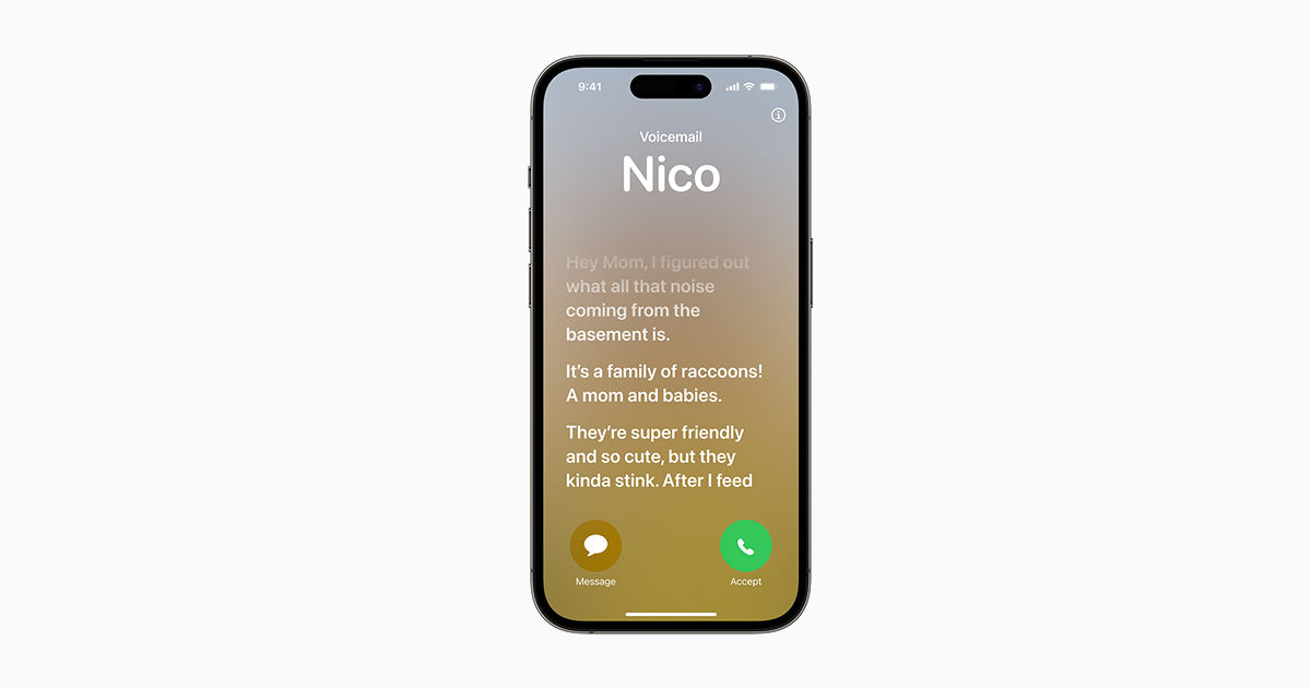 Live Voicemail on iOS 17