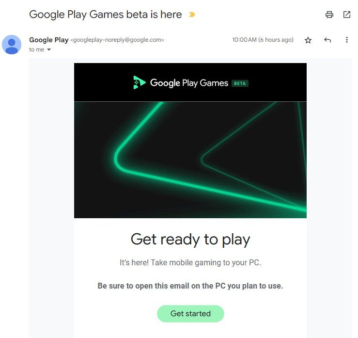 Submit your Google Play Games on PC game