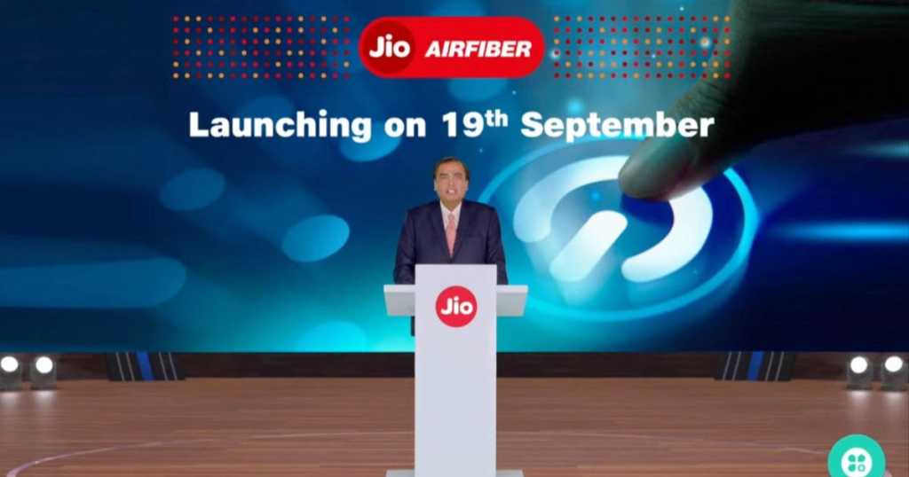 Jio AirFiber will launch in India on September 19 on the occasion of Ganesh Chaturthi.