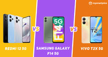 Redmi 12 5G v Samsung Galaxy F14 5G v Vivo T2x 5G: Price, Specs, Features Compared