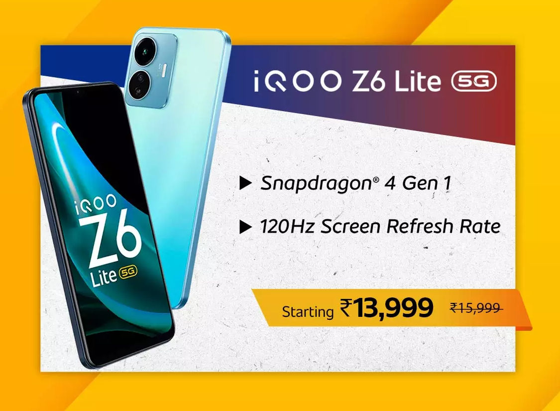 The iQOO Z6 Lite 5G is a budget offering from the brand.