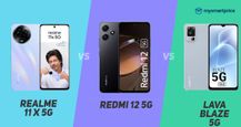 Realme 11x 5G vs Redmi 12 5G vs Lava Blaze 5G: Price in India, Specifications and Features Compared