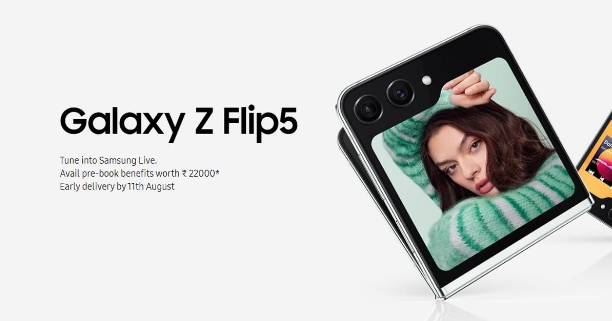 Samsung Galaxy Z Flip 5 India price reveal tomorrow at 10am, up to ₹5,000  benefits on pre-orders