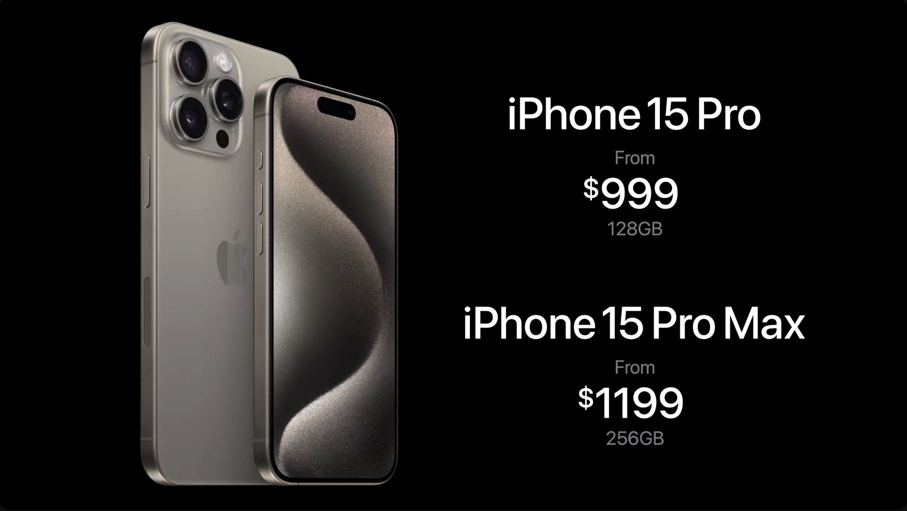 Apple iPhone 15 Pro 15 Pro Max Price