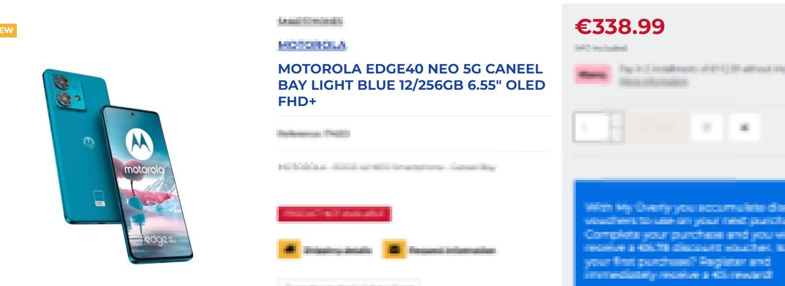 Motorola Edge 40 Neo Pricing