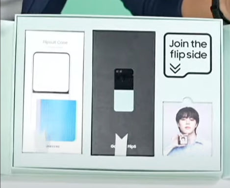 The Samsung Galaxy Z Flip5 Limited Edition box comes with BTS goodies.