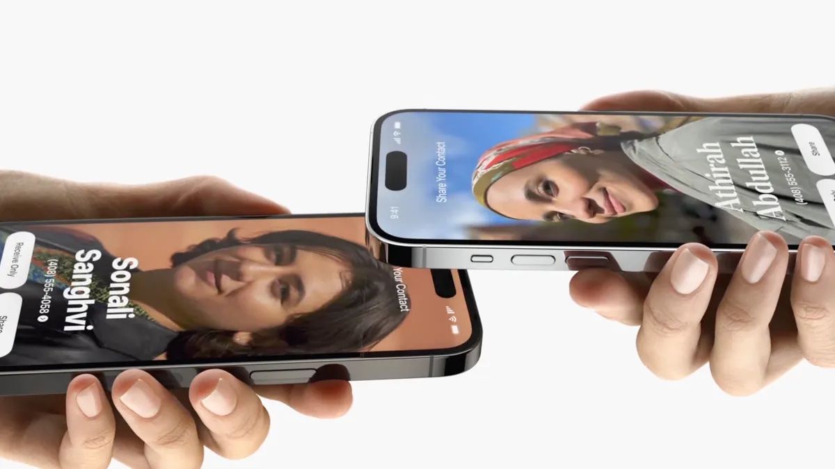 iOS 17 brings NameDrop to compatible iPhones.