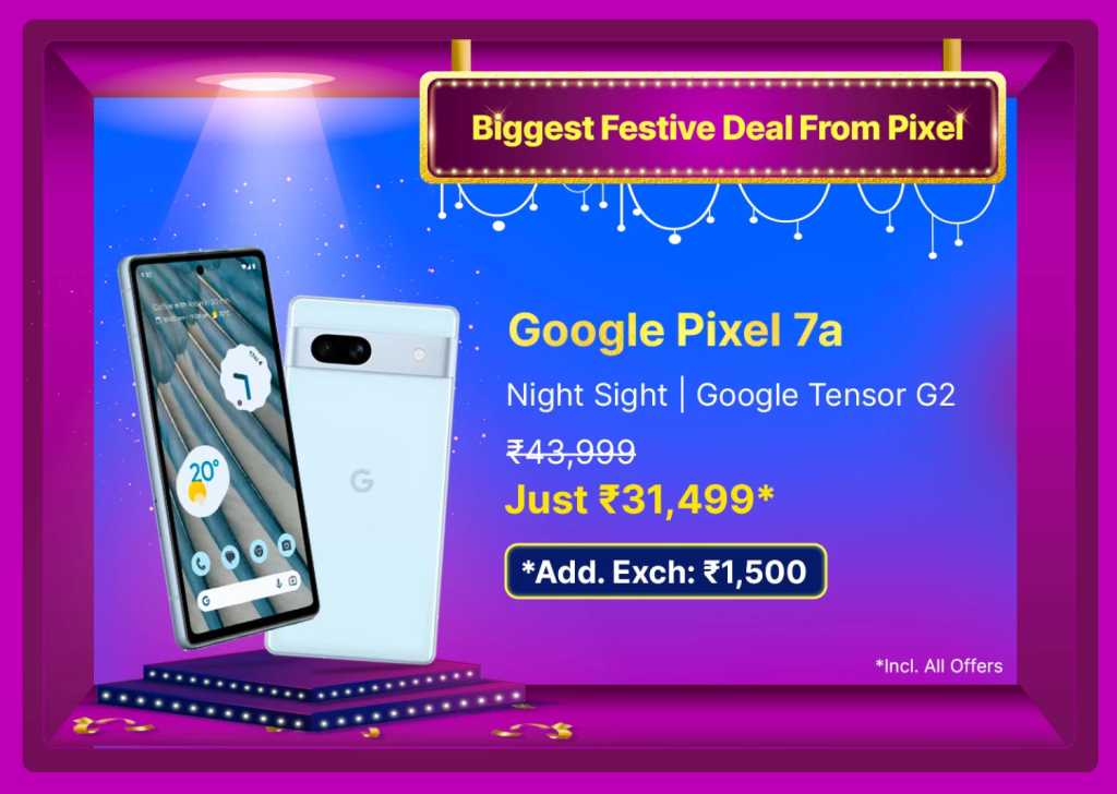 Google Pixel 7a Big Billion Days Deal MySmartPrice