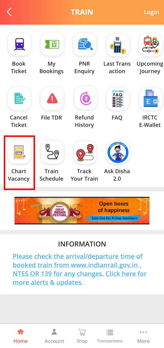 How To Read Chart Vacancy In Irctc 