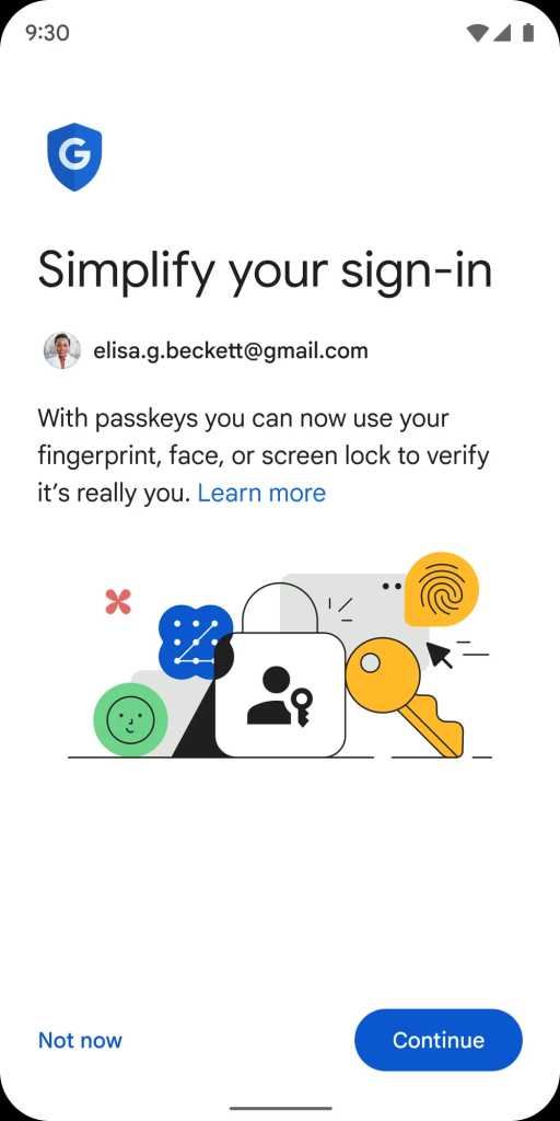 Passkeys are now default login option for Google accounts.