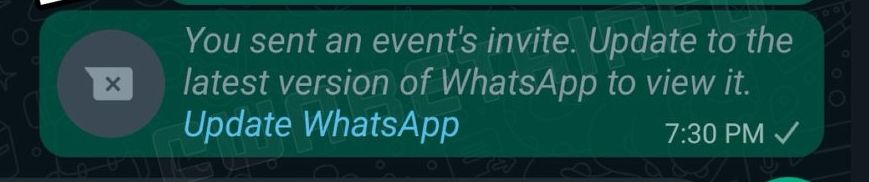 whatsapp event invite
