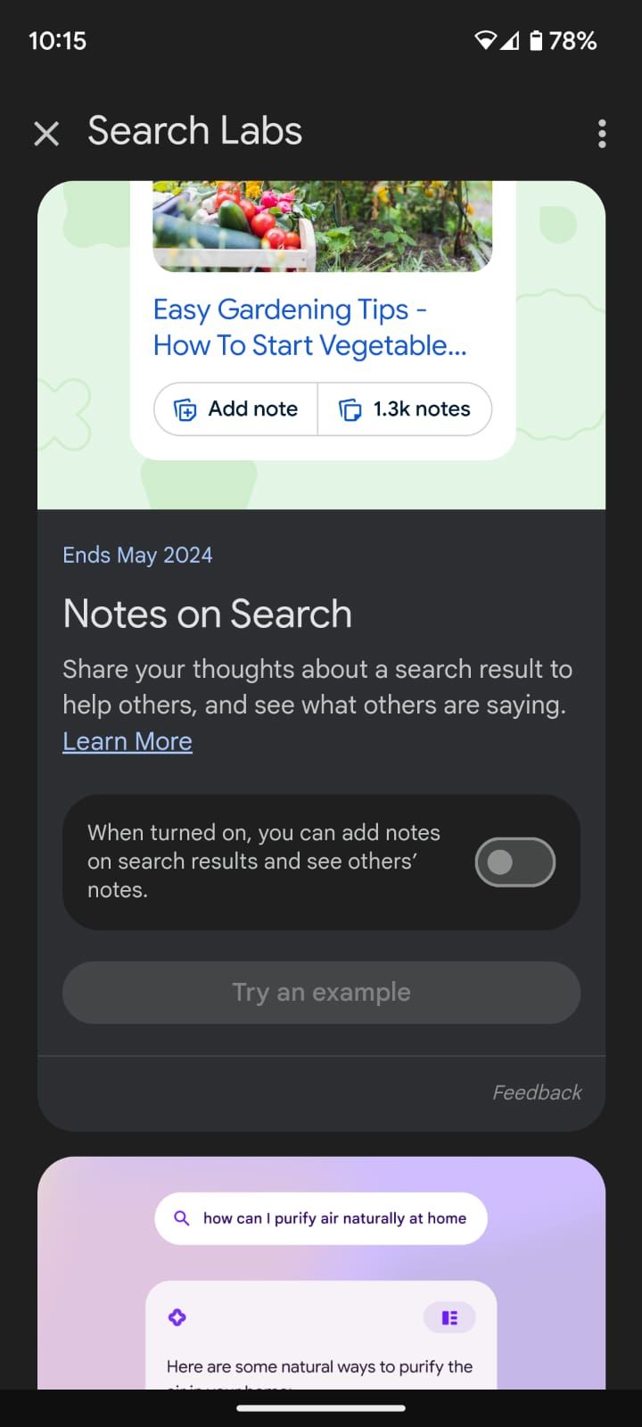 Google app gets Notes feature for search results.
