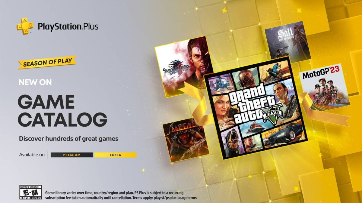 PlayStation Plus Premium, Extra Game Catalog for December 2023: GTA V,  MotoGP 23, Metal: Hellsinger, and More - MySmartPrice