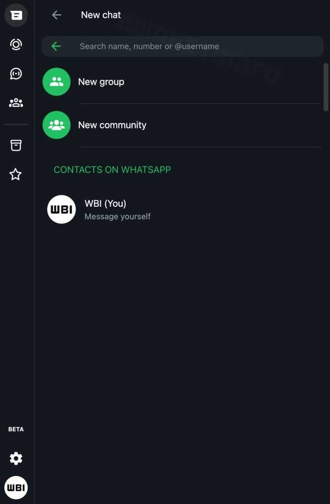 WhatsApp Web will soon allow users to connect with contacts through their username.