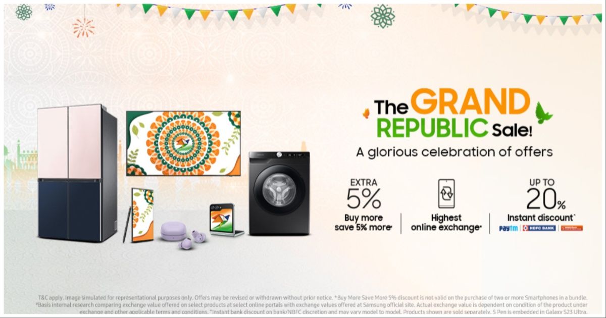 Samsung Announces Grand Republic Day Sale With Offers on Smartphones