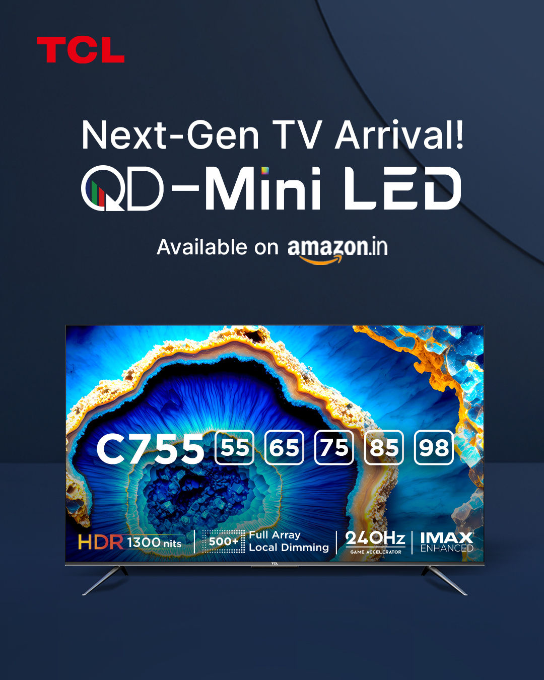 TCL QD Mini LED 4K TV C755