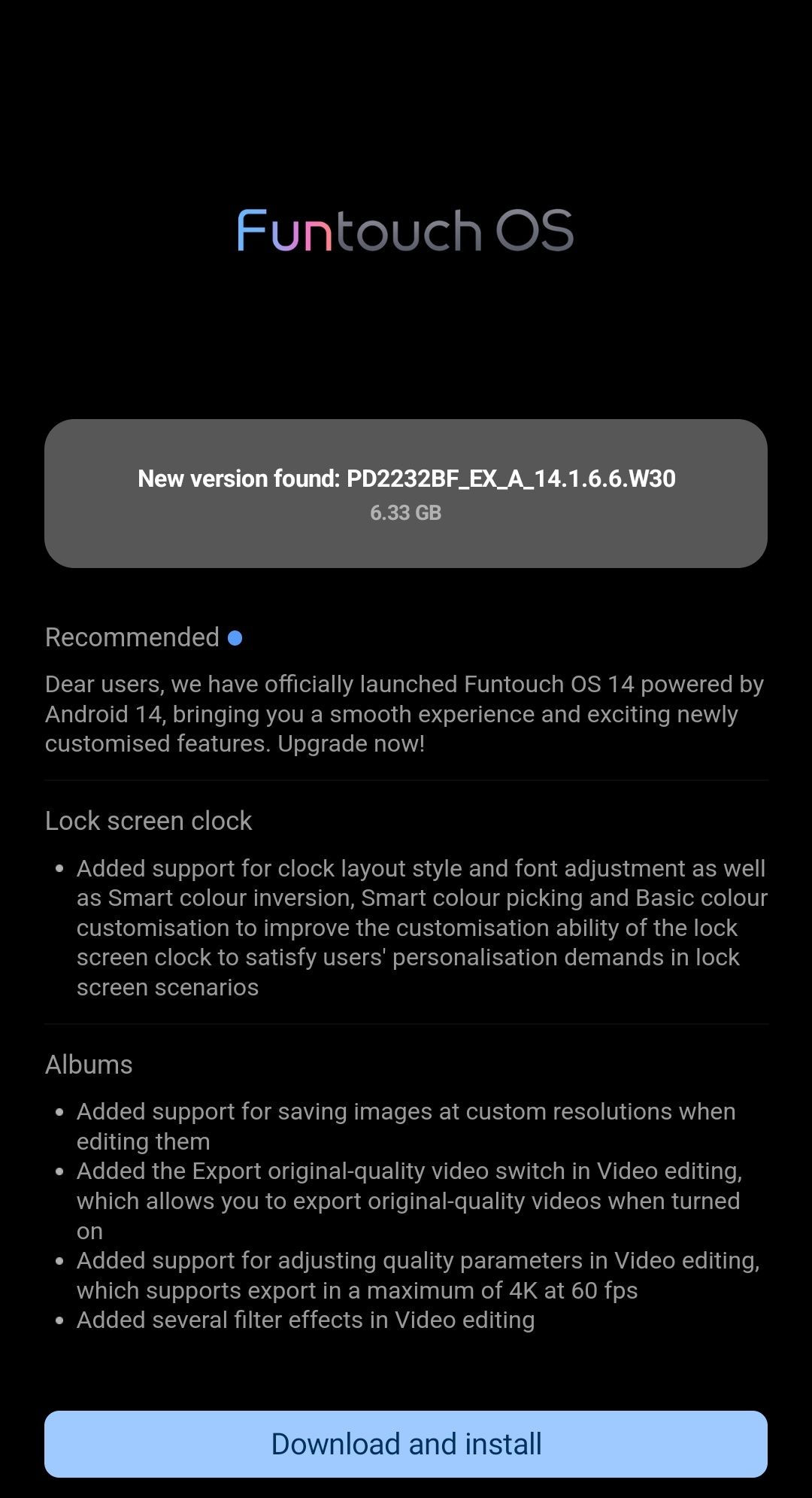 iQOO Neo 7 Pro Android 14 Update