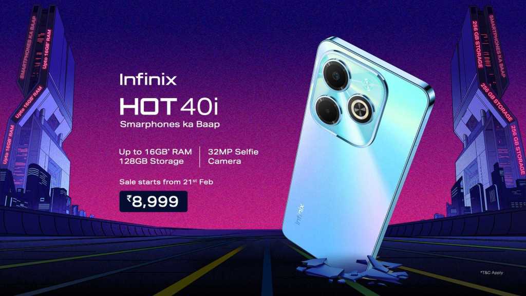 The Infinix Hot 40i launched in India for Rs 8,999.