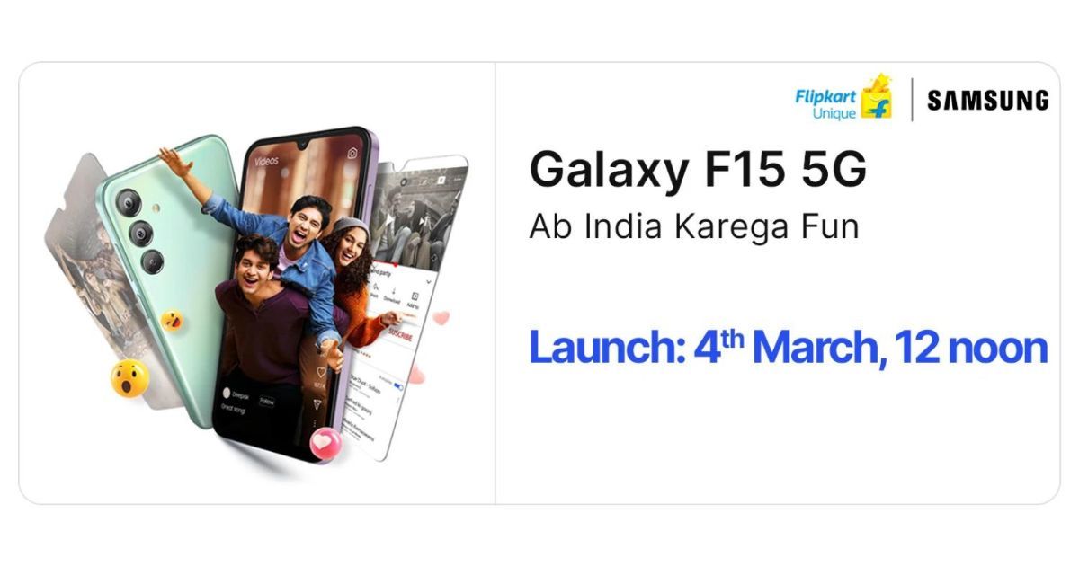 Samsung Galaxy F15 5G India Launch MySmartPrice