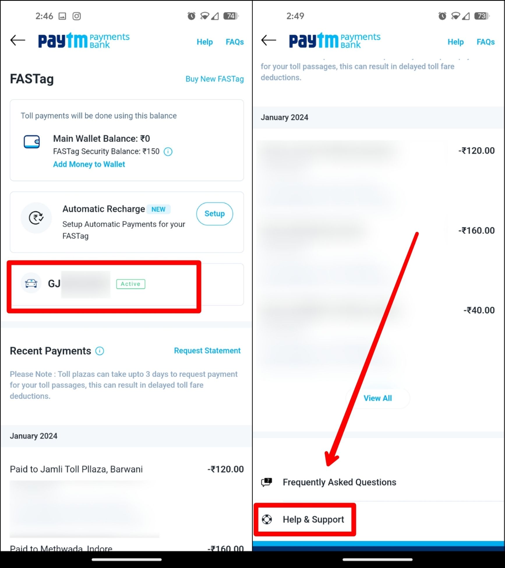 how to deactivate paytm fastag