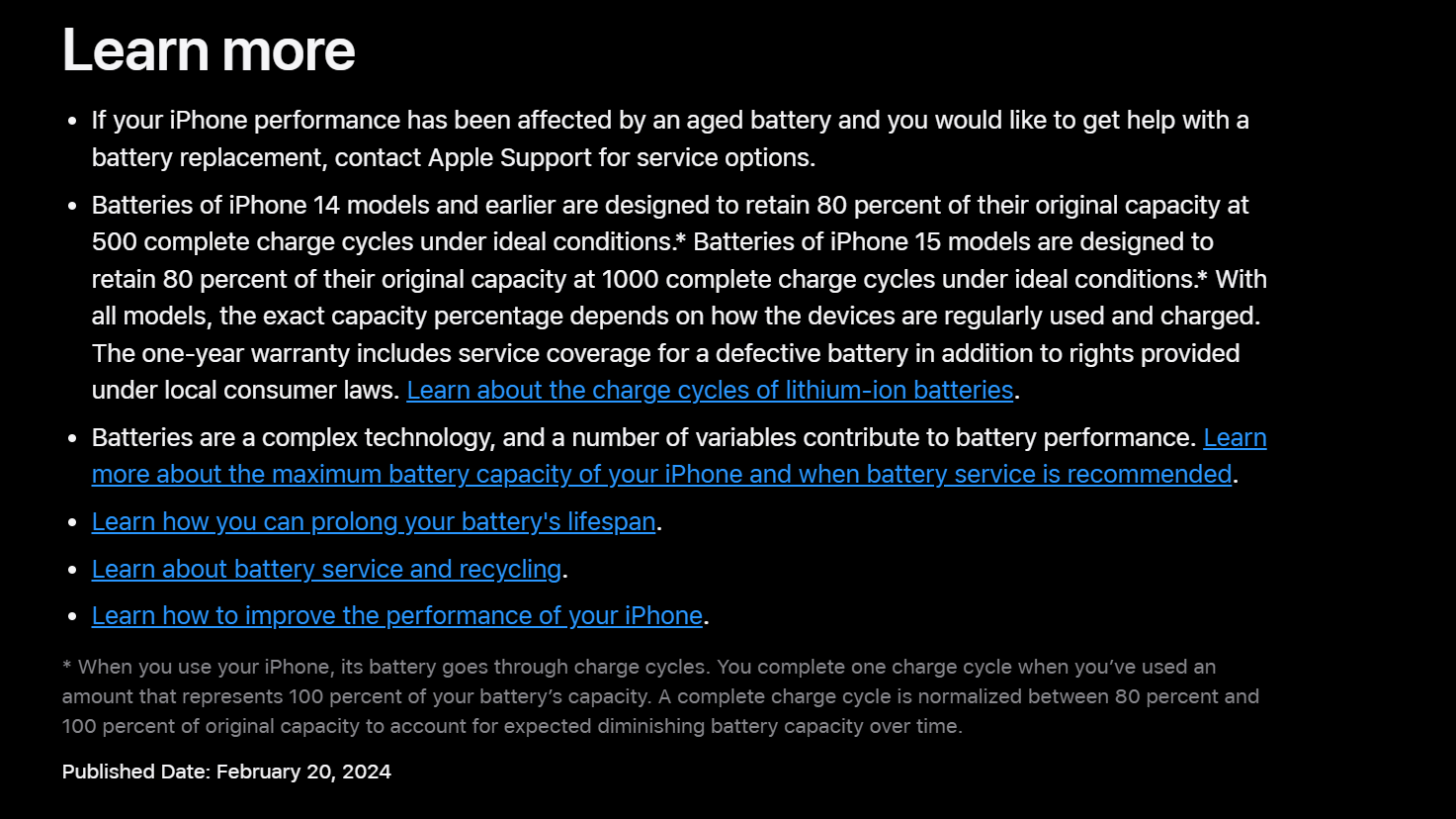 Apple Battery Lifespan