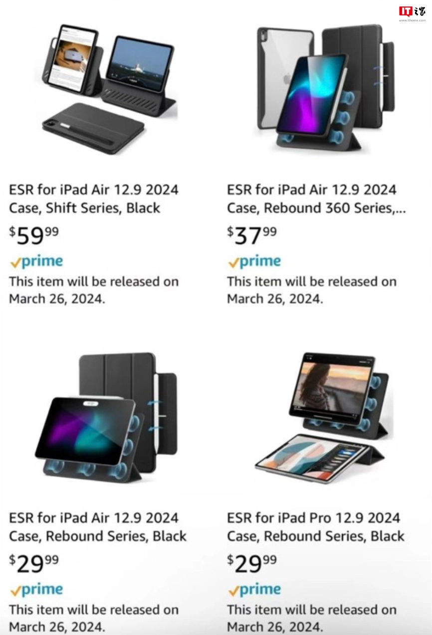 Leaked Amazon listings reveal launch date of new M3 iPads. 