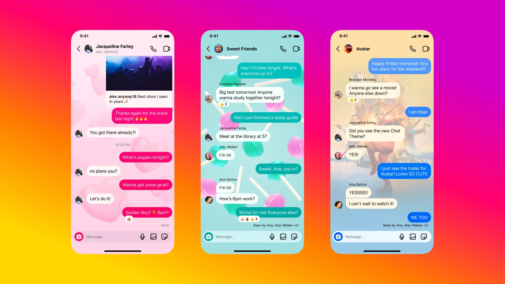 Instagram now lets users apply themes to their chats.